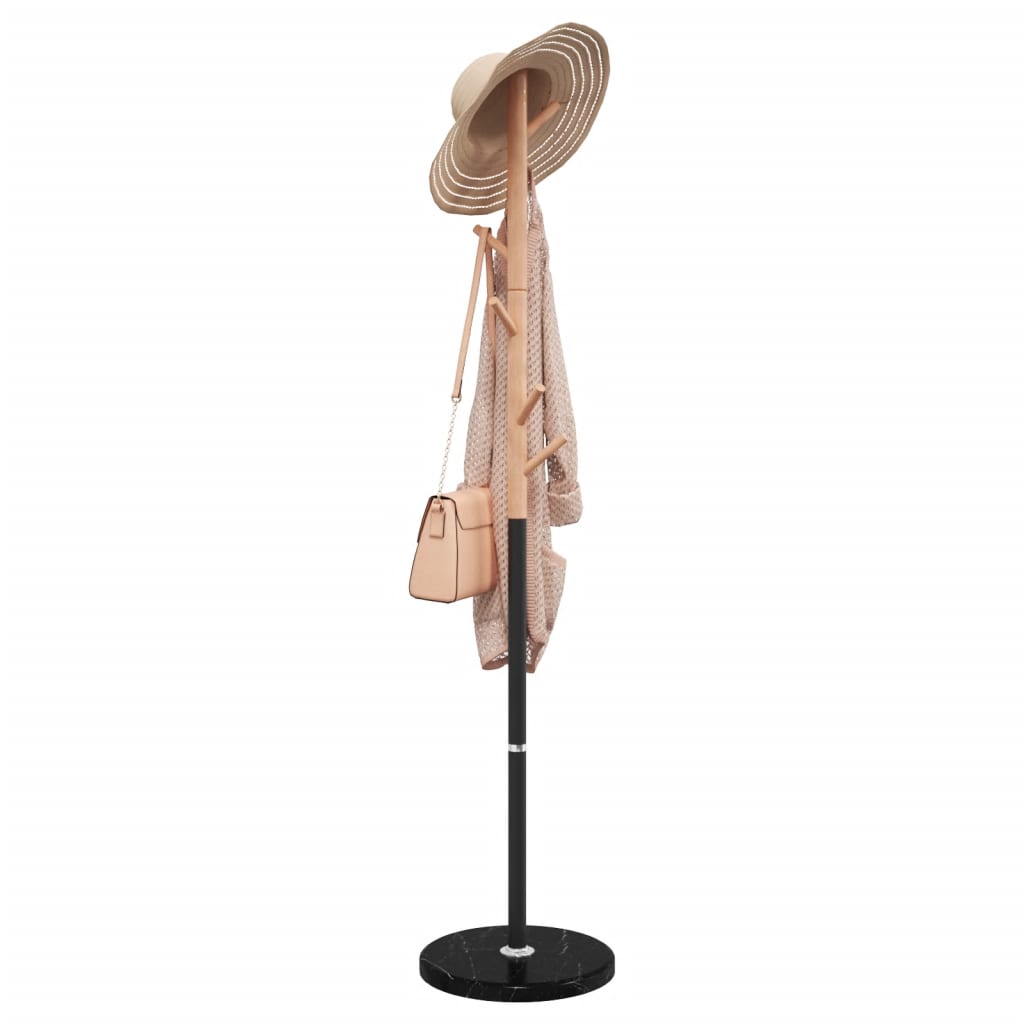 Riidenagi, must, 172 cm, pulbervärvitud raud