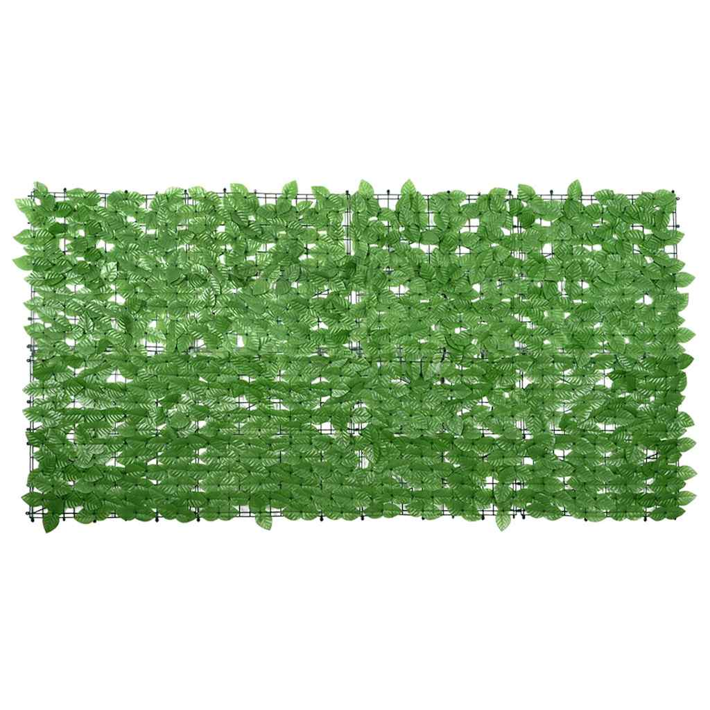 Rõdupiirde kate, rohelised lehed, 200 x 100 cm