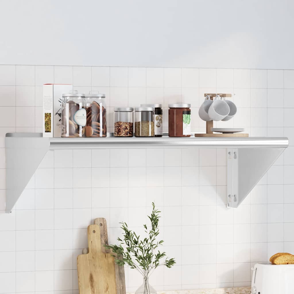 Seinariiul 100x45x31 cm hõbedane roostevaba teras