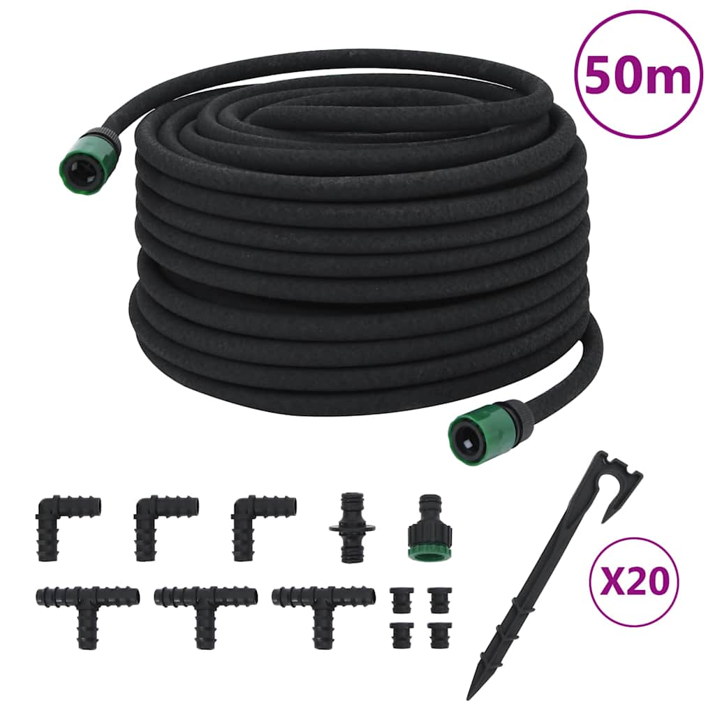 Aia kastmisvoolik, must, 0,6" 50 m, kumm