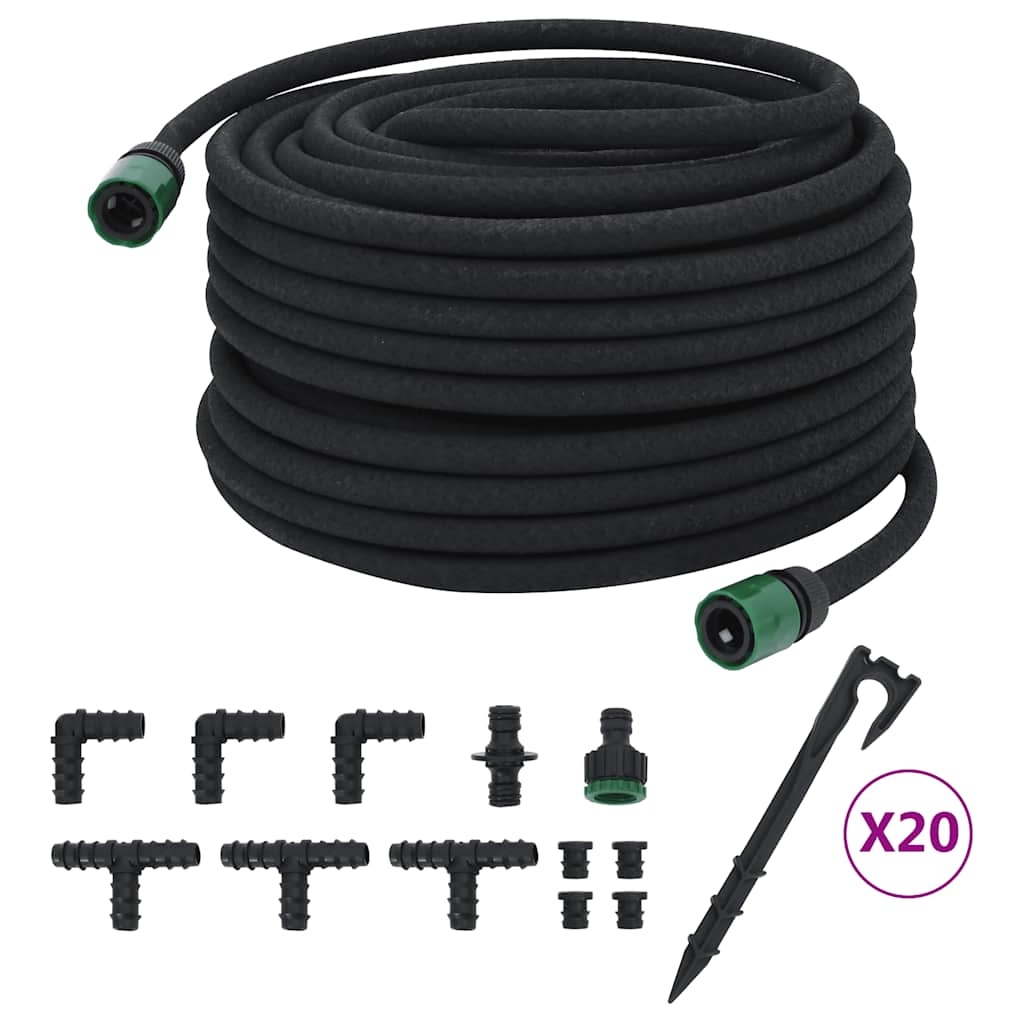 Aia kastmisvoolik, must, 0,6" 50 m, kumm