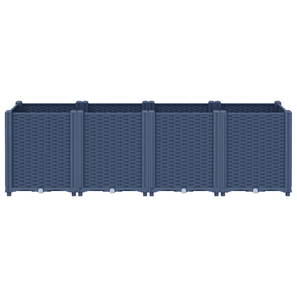 Aia taimekast, sinine hall, 160 x 40 x 53 cm, PP