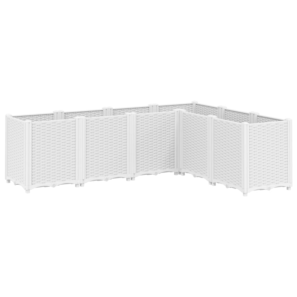 Aia taimekast, valge, 160 x 120 x 53 cm, PP