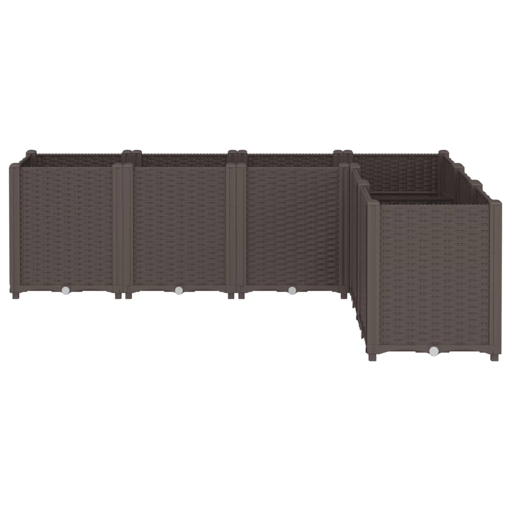 Aia taimekast, pruun, 160 x 120 x 53 cm, PP