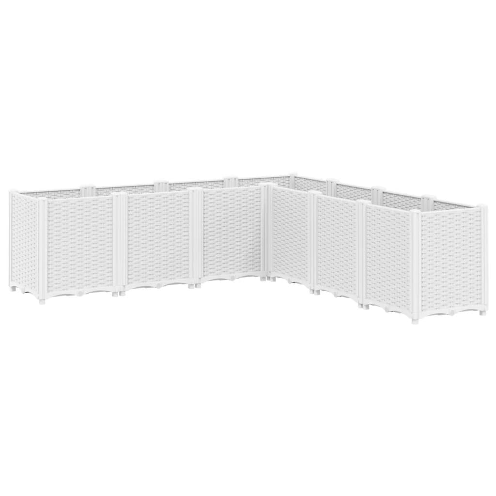 Aia taimekast, valge, 160 x 160 x 53 cm, PP