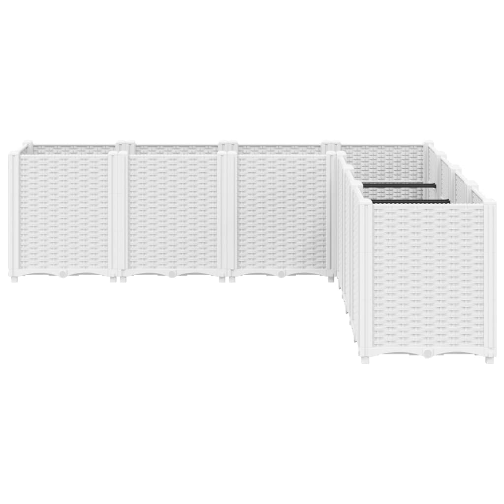 Aia taimekast, valge, 160 x 160 x 53 cm, PP