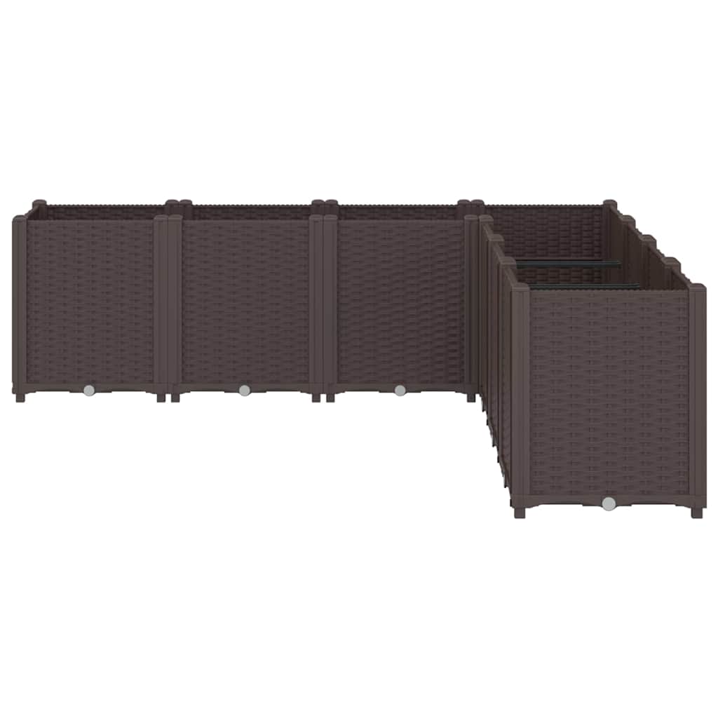 Aia taimekast, pruun, 160 x 160 x 53 cm, PP
