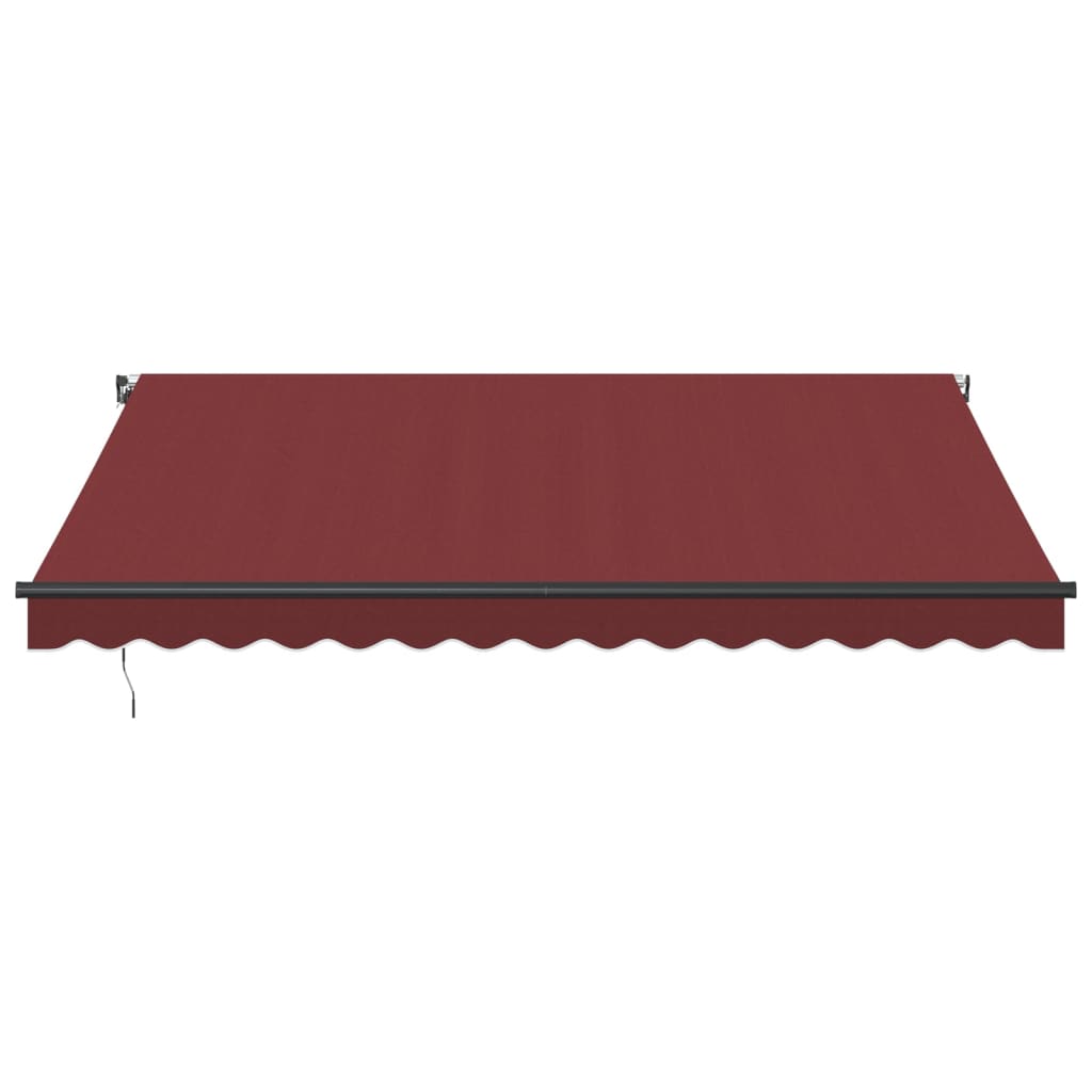 Käsitsi sissetõmmatav varikatus, burgundia punane, 400 x 350 cm
