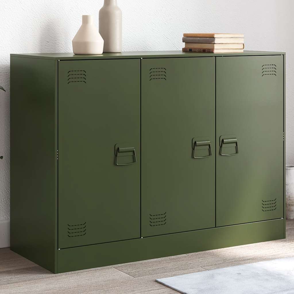 Puhvetkapp, oliiviroheline, 99x39x73 cm, teras
