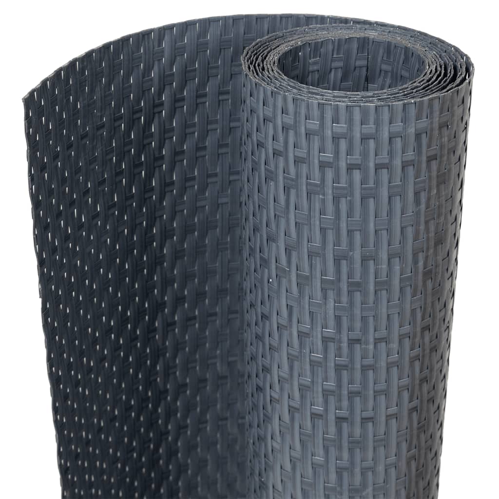 Rõdupiirde katted 10 tk, antratsiithall, 255x19 cm, polürotang