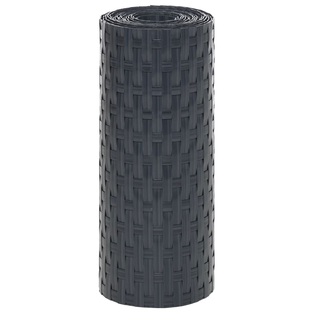 Rõdupiirde katted 10 tk, antratsiithall, 255x19 cm, polürotang