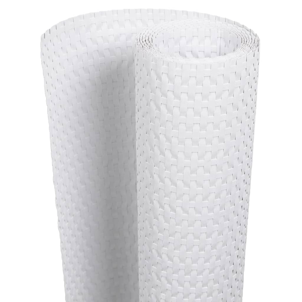 Rõdupiirde katted 10 tk, valge, 255 x 19 cm, polürotang