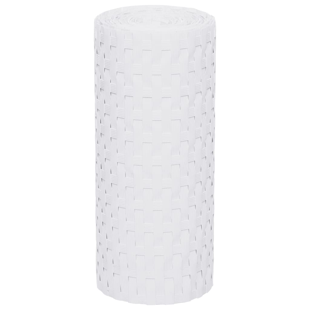 Rõdupiirde katted 10 tk, valge, 255 x 19 cm, polürotang