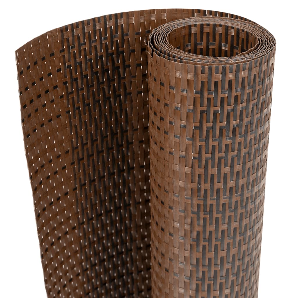 Rõdupiirde katted 10 tk, pruun ja must, 255 x 19 cm, polürotang