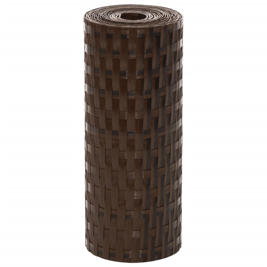 Rõdupiirde katted 10 tk, pruun ja must, 255 x 19 cm, polürotang