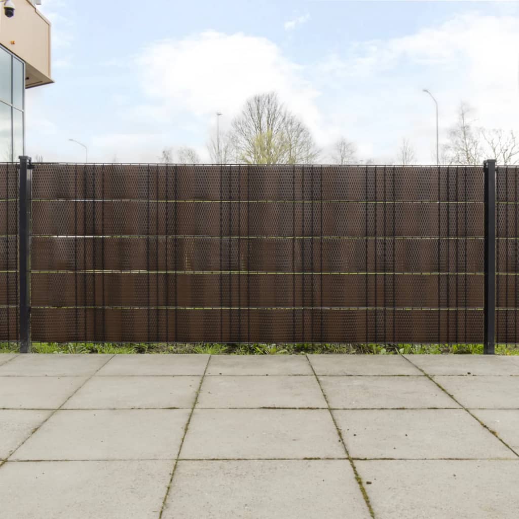 Rõdupiirde katted 10 tk, pruun ja must, 255 x 19 cm, polürotang