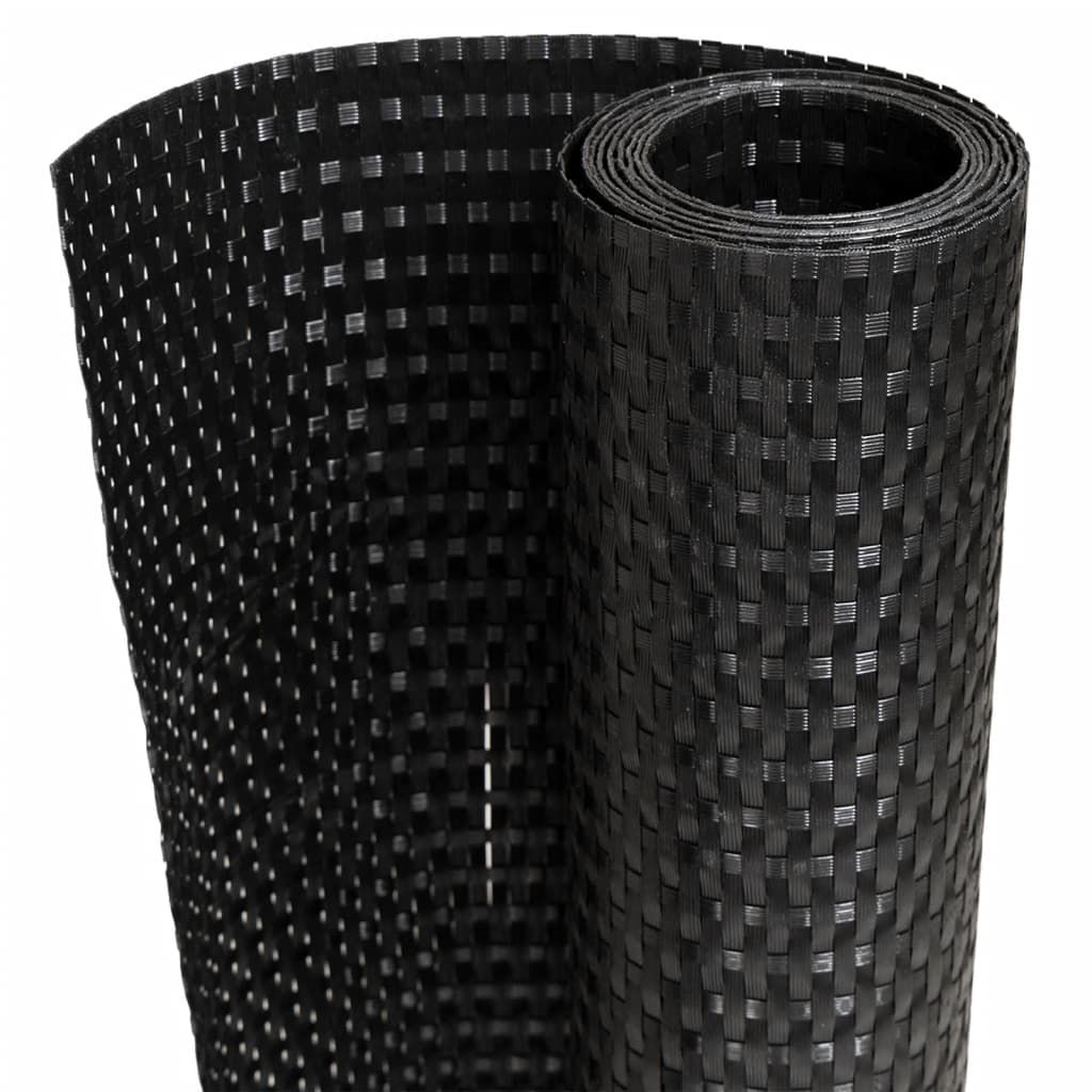 Rõdupiirde katted 10 tk, must, 255 x 19 cm, polürotang