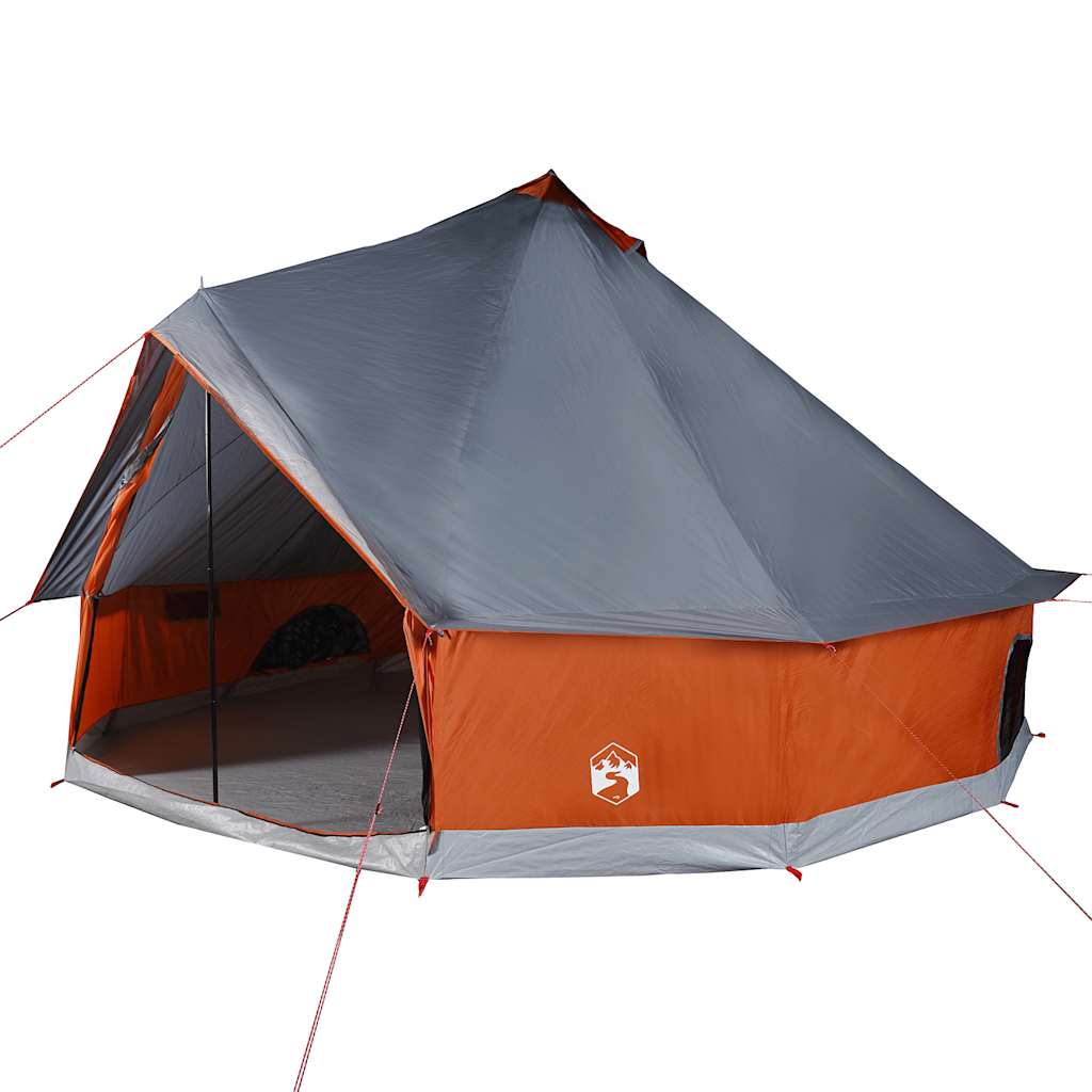 Peretelk 6 inimesele, tipi, hall ja oranž, veekindel