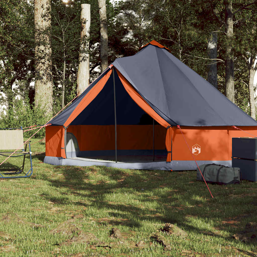 Peretelk 6 inimesele, tipi, hall ja oranž, veekindel