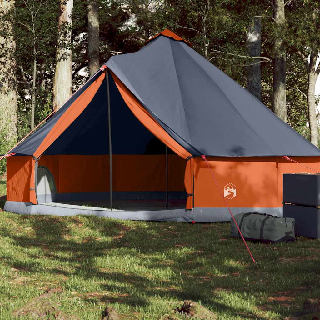 Peretelk 6 inimesele, tipi, hall ja oranž, veekindel