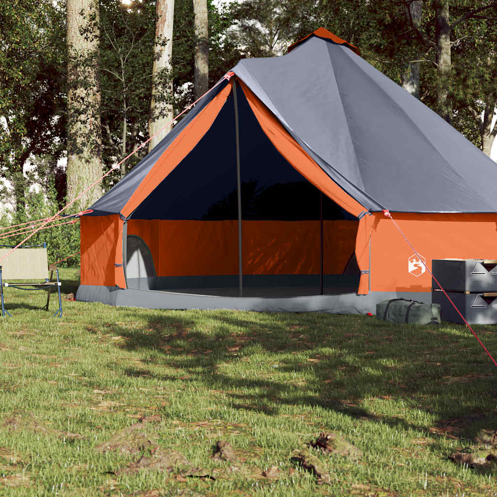 Peretelk 8 inimesele, tipi, hall ja oranž, veekindel