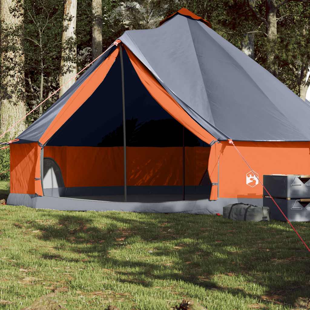 Peretelk 8 inimesele, tipi, hall ja oranž, veekindel