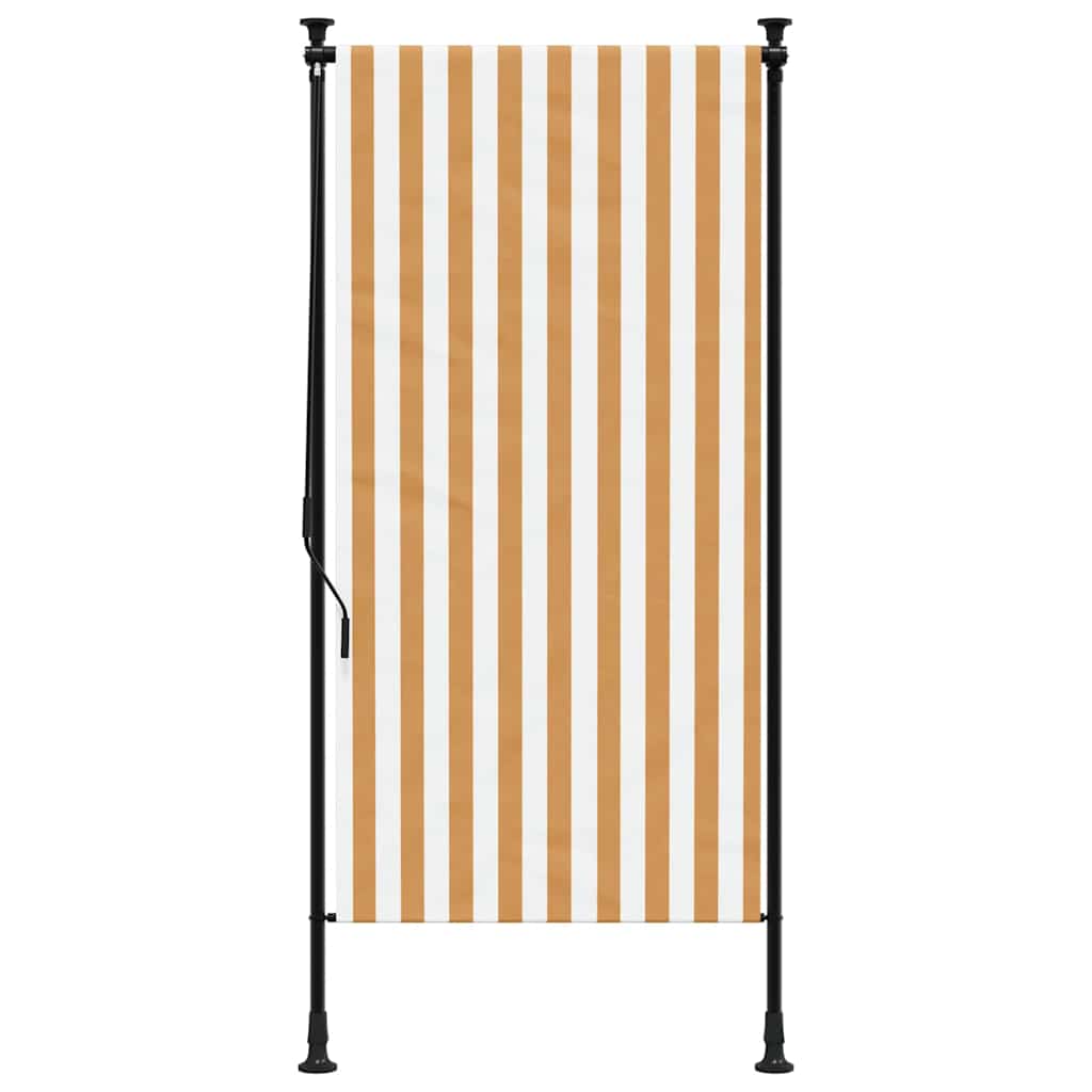 Väliruloo, oranž ja valge, 120 x 270 cm, kangas ja teras