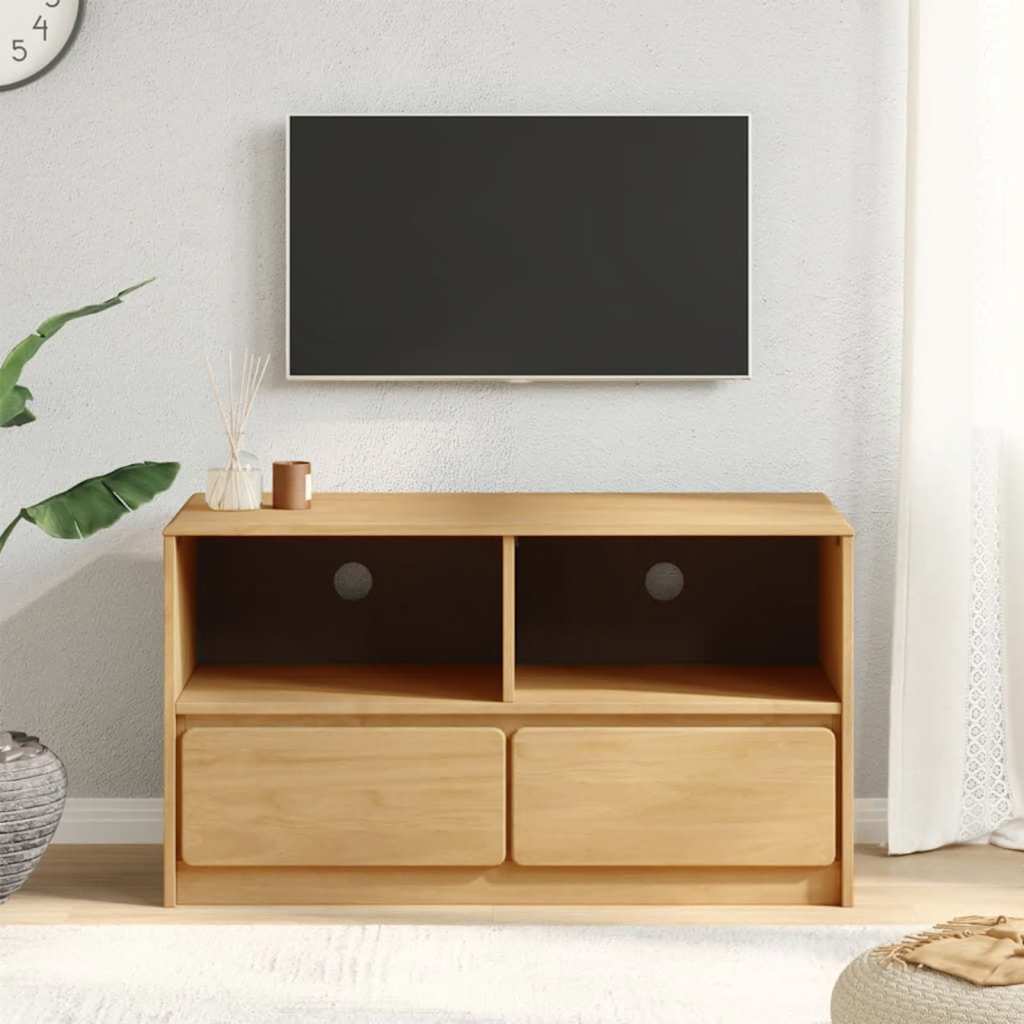 Telerikapp "SAUDA", tamm, 99x43x55 cm, männipuit