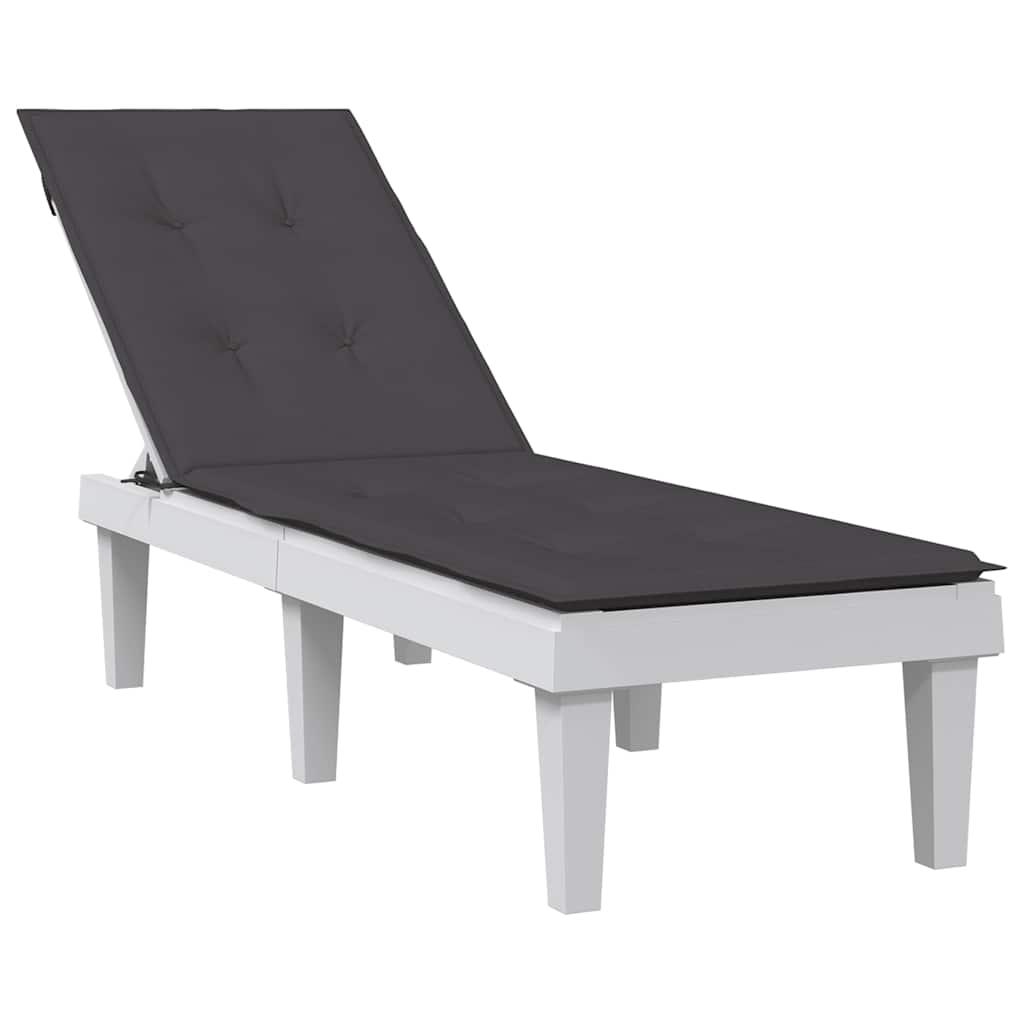 Päevitustooli istmepadi, antratsiithall,(75+105) x 50 x 4cm, kangas