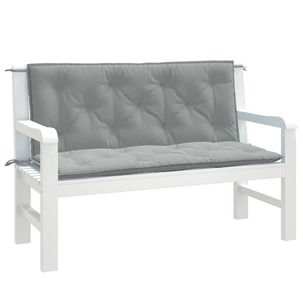 Aiapingi istmepadjad 2 tk, helehall, 120x50x7 cm, kangas