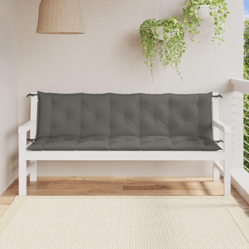 Aiapingi istmepadjad 2 tk, tumehall, 180x50x7 cm, kangas