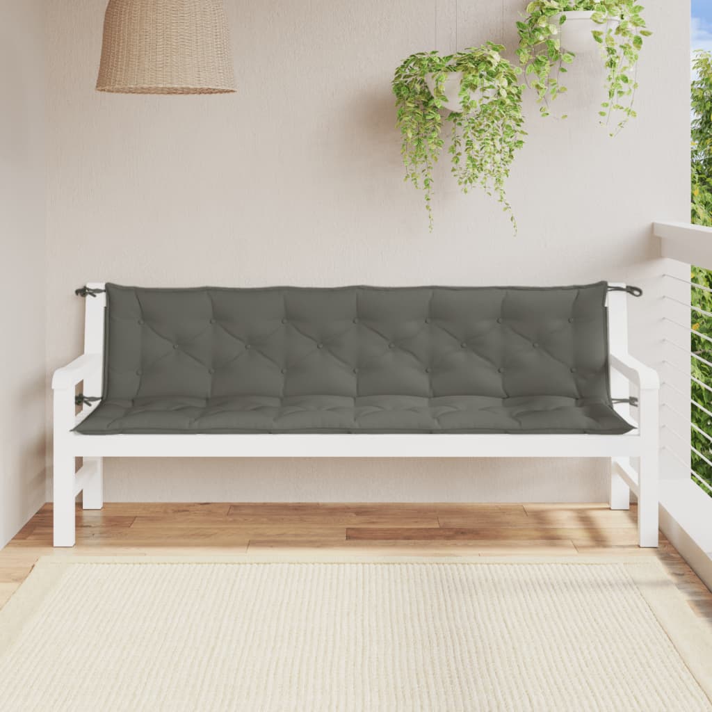 Aiapingi istmepadjad 2 tk, tumehall, 200x50x7 cm, kangas