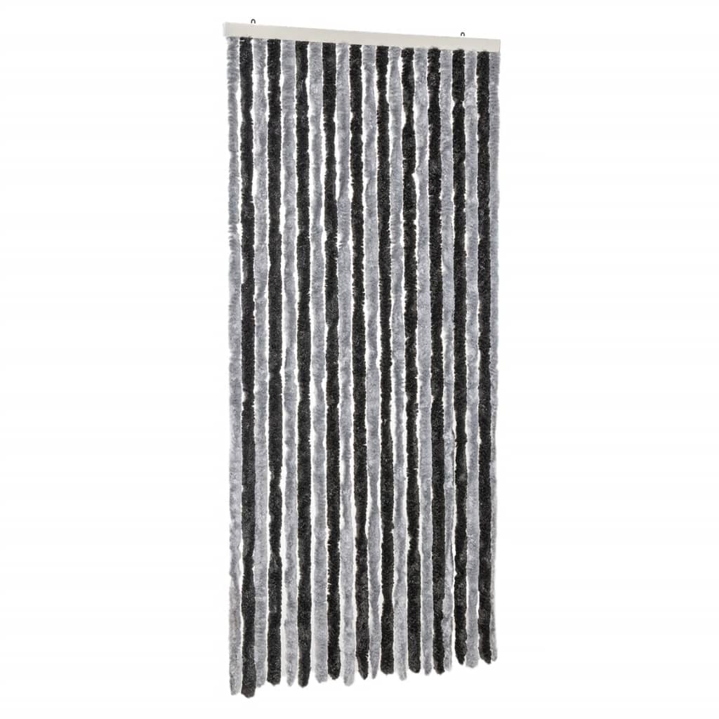 Putukakardin, hall ja must, 90 x 220 cm, šenill