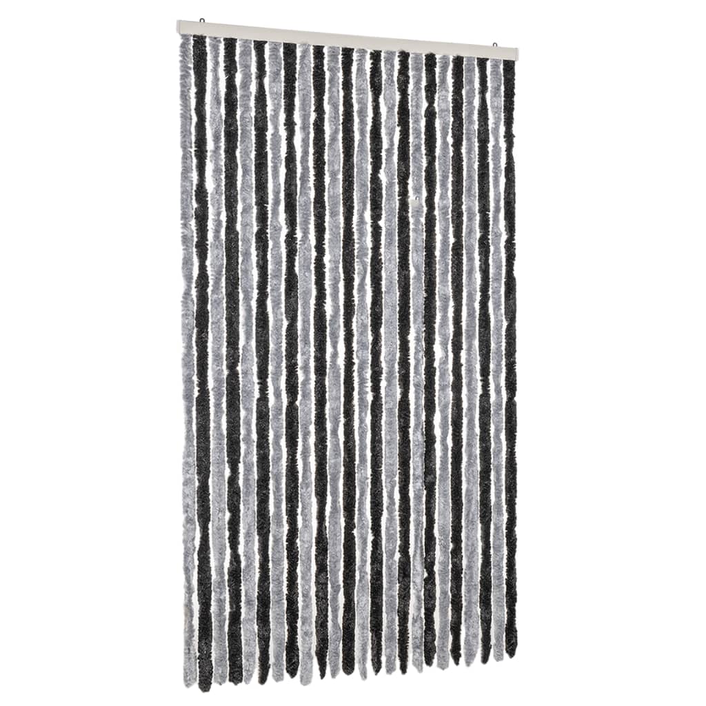 Putukakardin, hall ja must, 100 x 220 cm, šenill