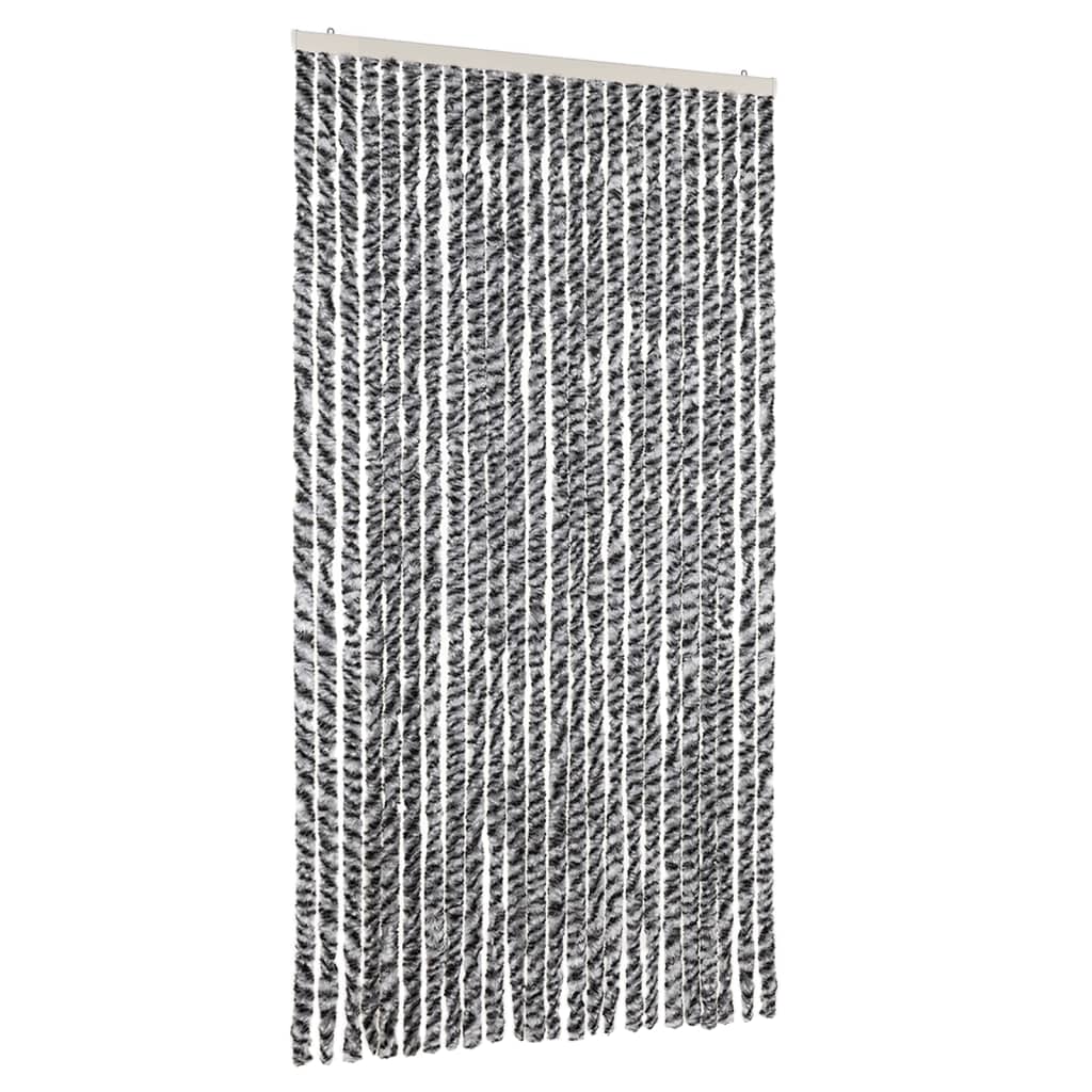 Putukakardin, hall/must/valge, 100 x 230 cm, šenill