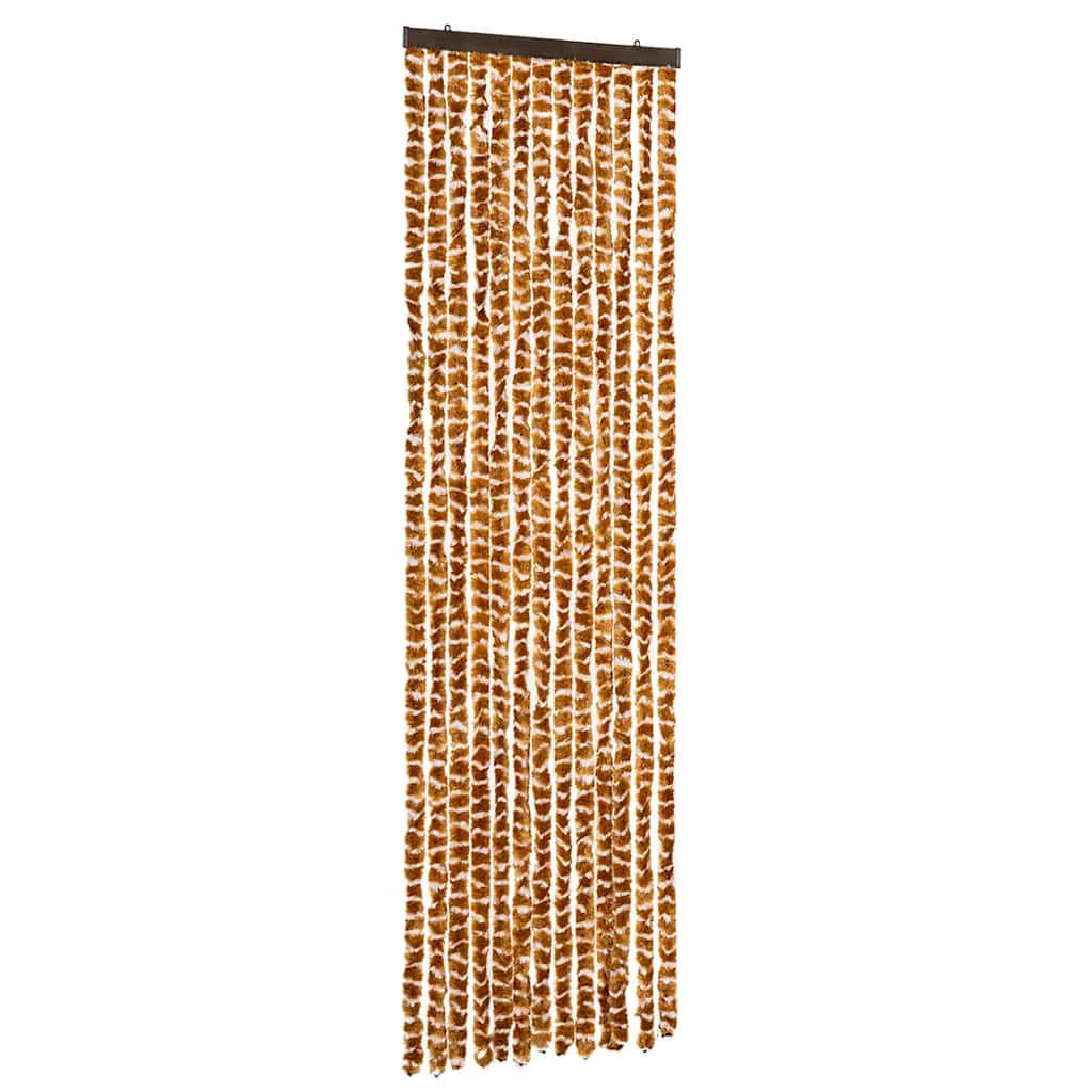 Putukakardin, ookerkollane ja valge, 56 x 200 cm, šenill
