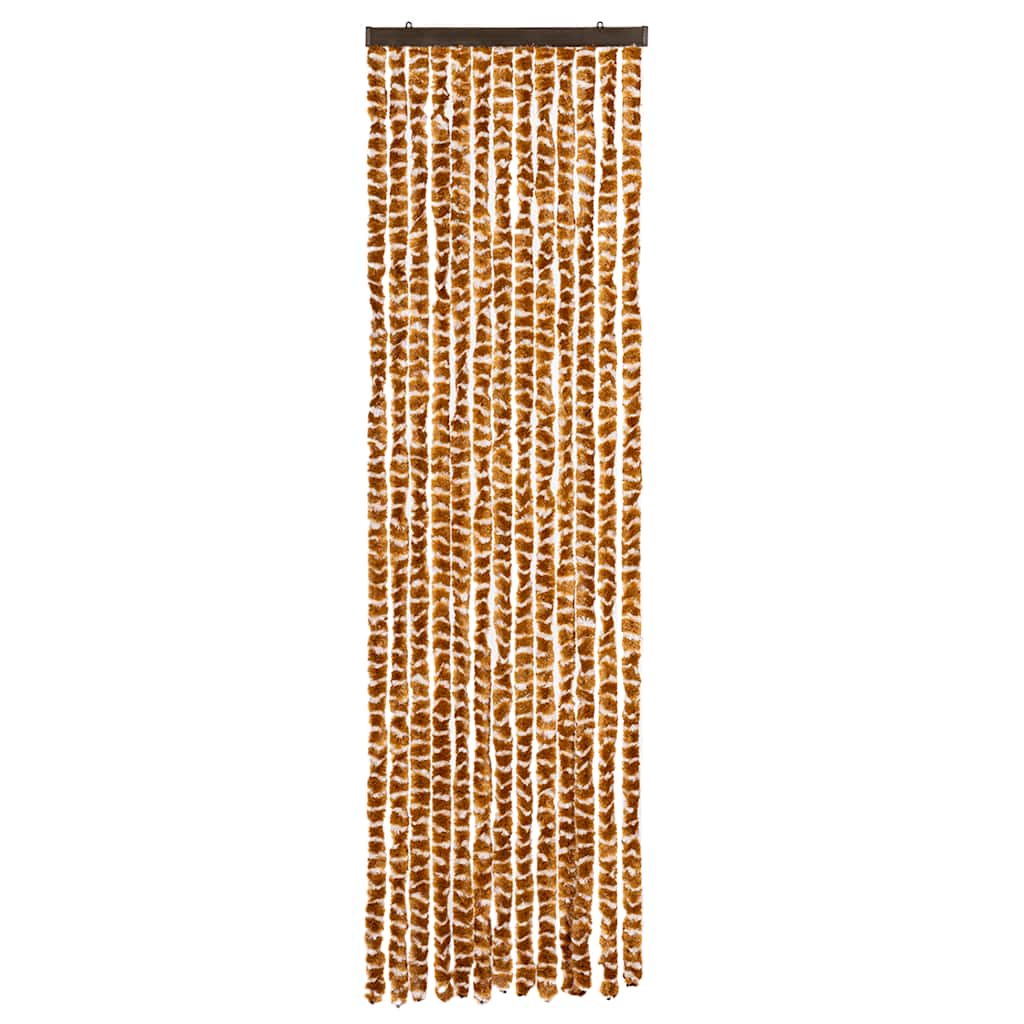 Putukakardin, ookerkollane ja valge, 56 x 200 cm, šenill