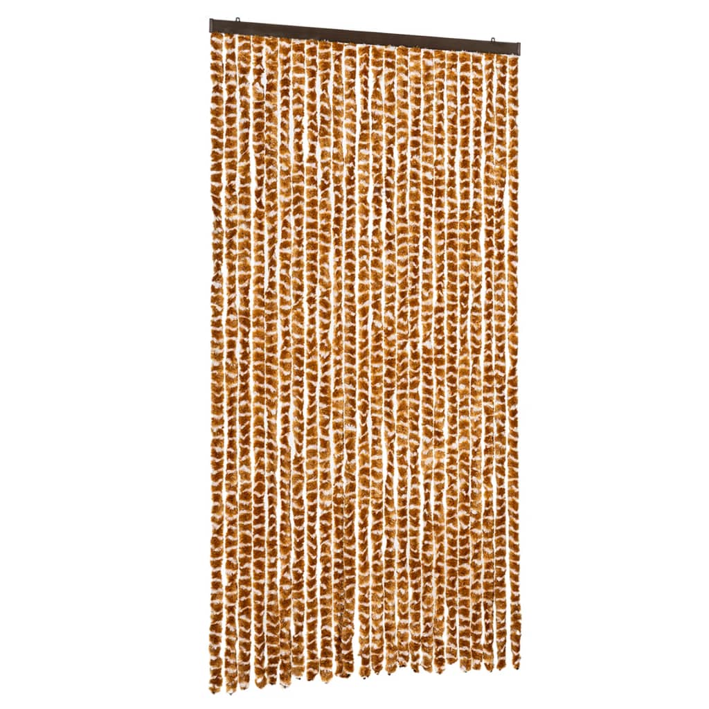 Putukakardin, ookerkollane ja valge, 100 x 230 cm, šenill
