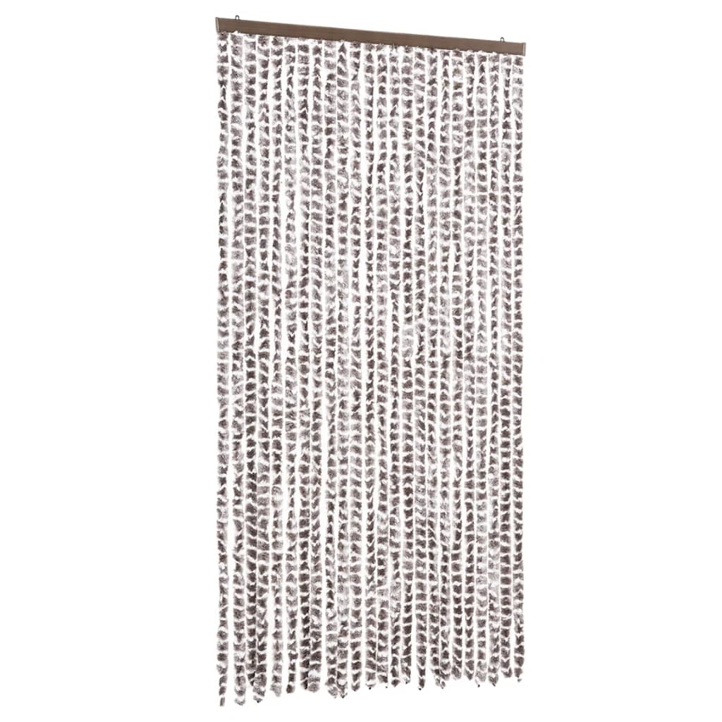 Putukakardin, pruunikashall ja valge, 100 x 230 cm, šenill