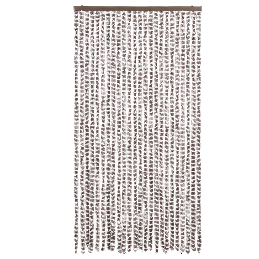 Putukakardin, pruunikashall ja valge, 100 x 230 cm, šenill