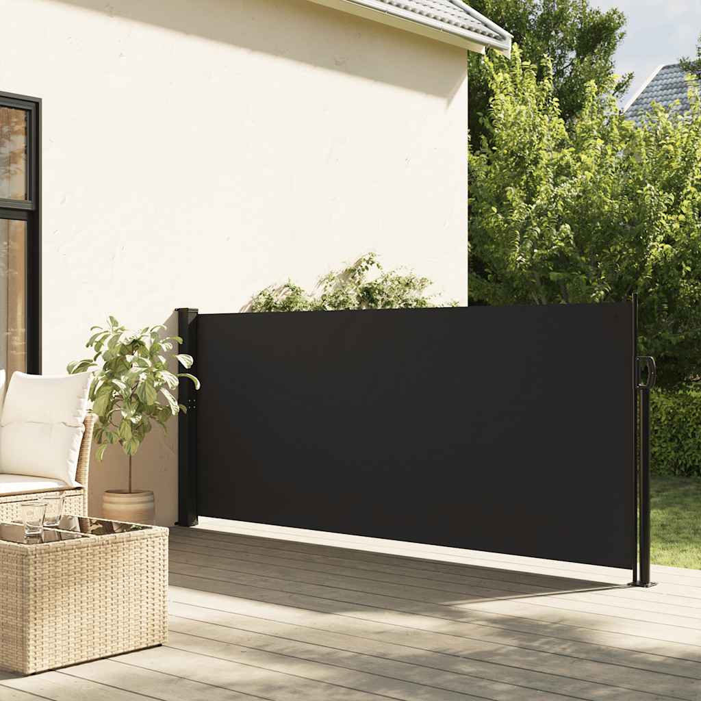Lahtitõmmatav külgsein, must, 140 x 300 cm