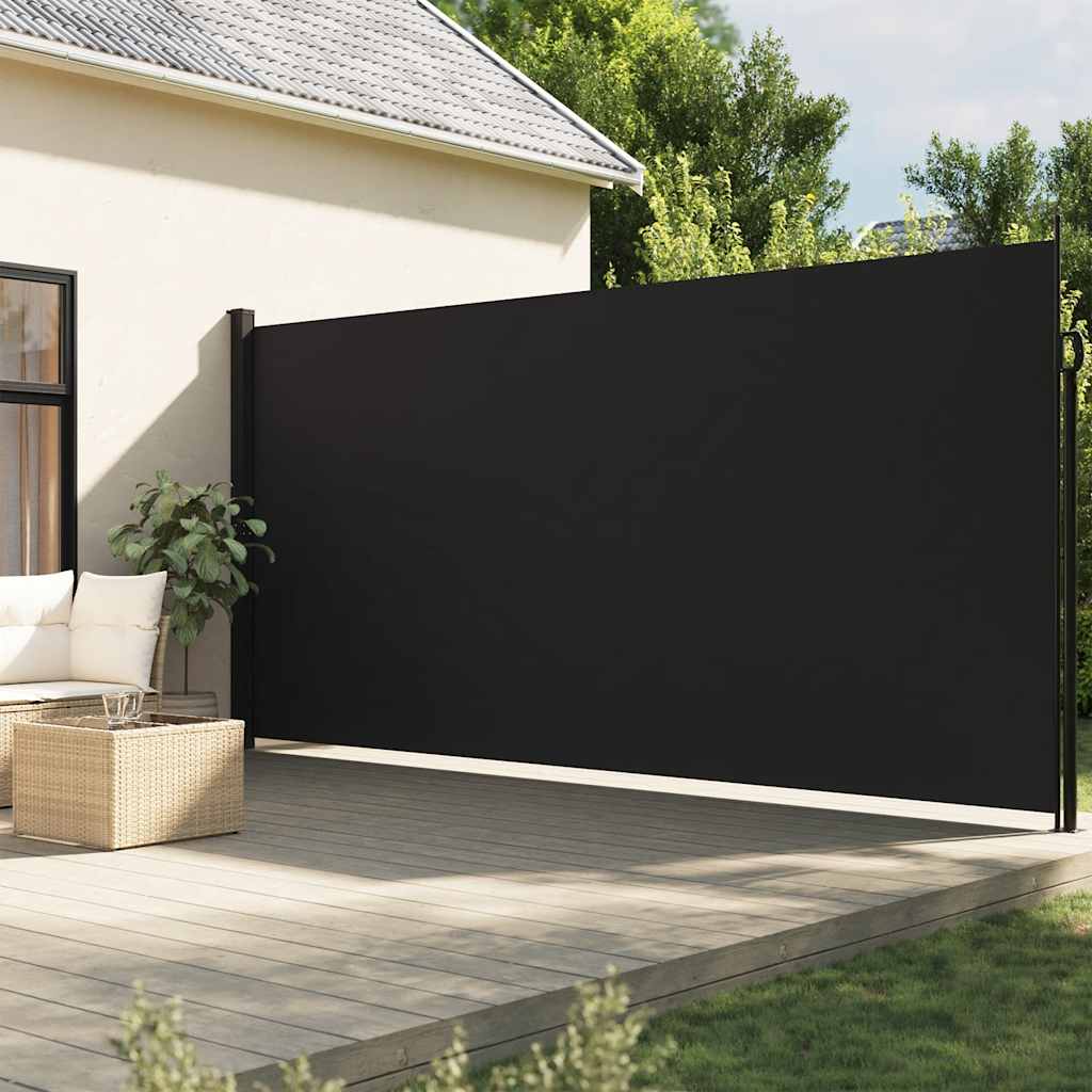 Lahtitõmmatav külgsein, must, 220 x 500 cm