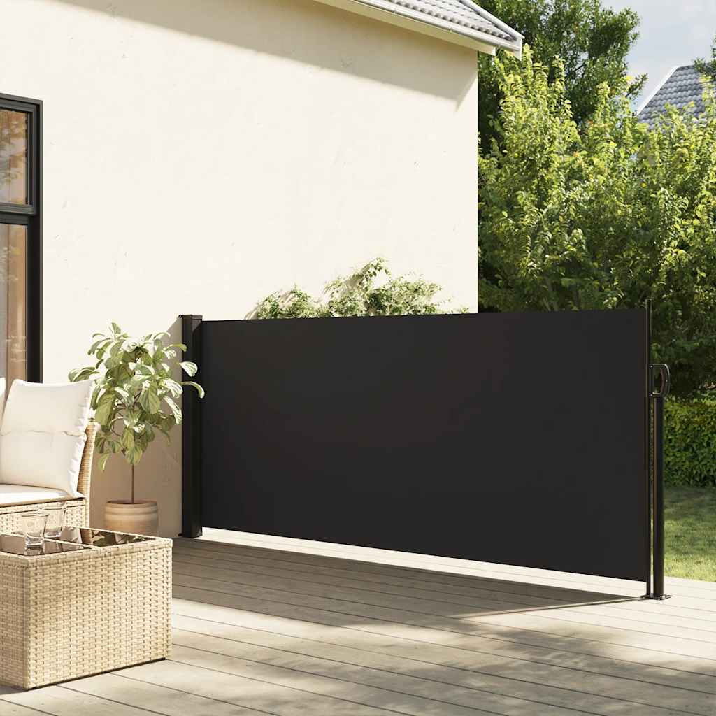 Lahtitõmmatav külgsein, must, 120 x 600 cm