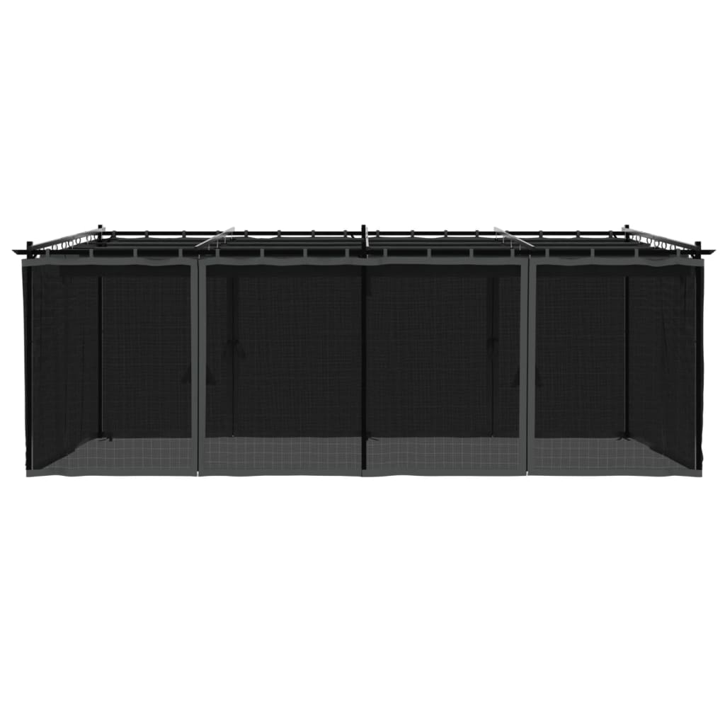 Võrkseintega paviljon, antratsiithall, 6x3 m, teras