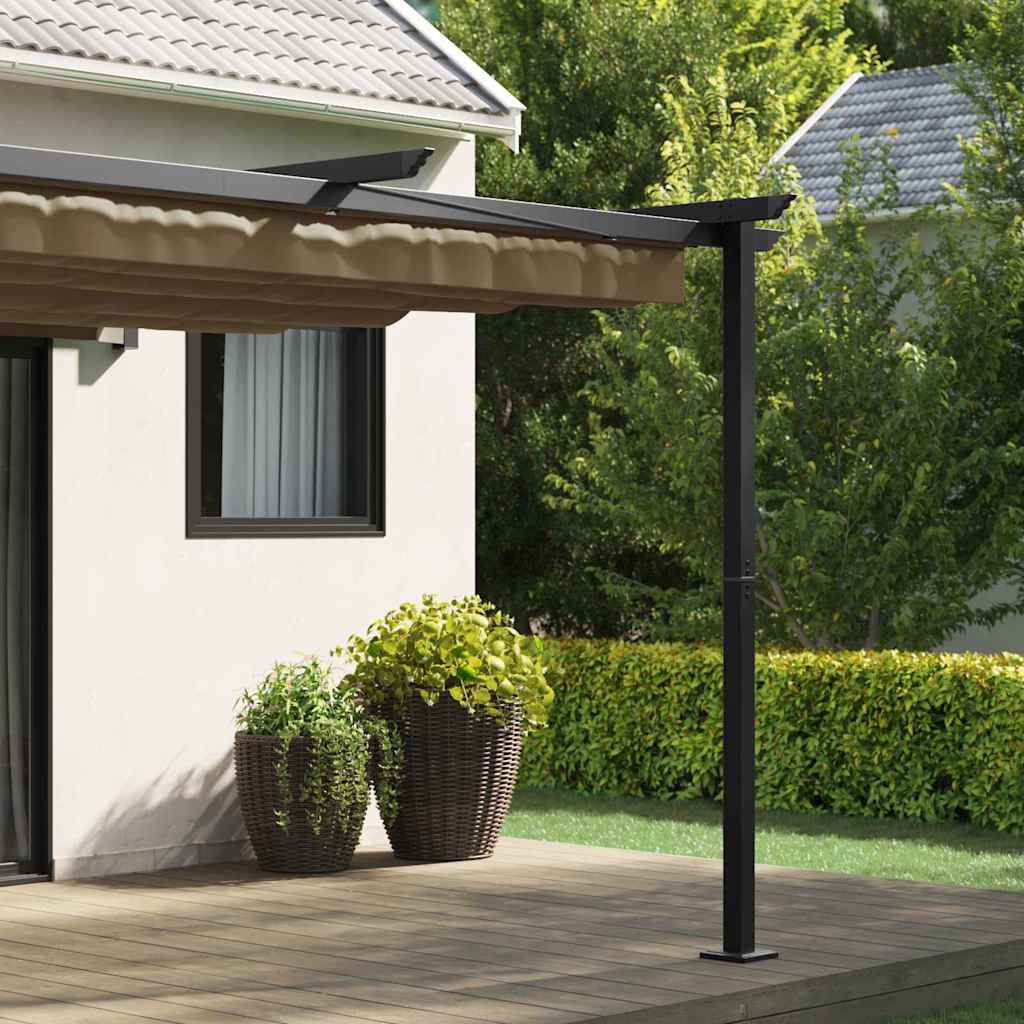 Paviljon 300 x 300 x 200 cm Pruunikashall Polüester