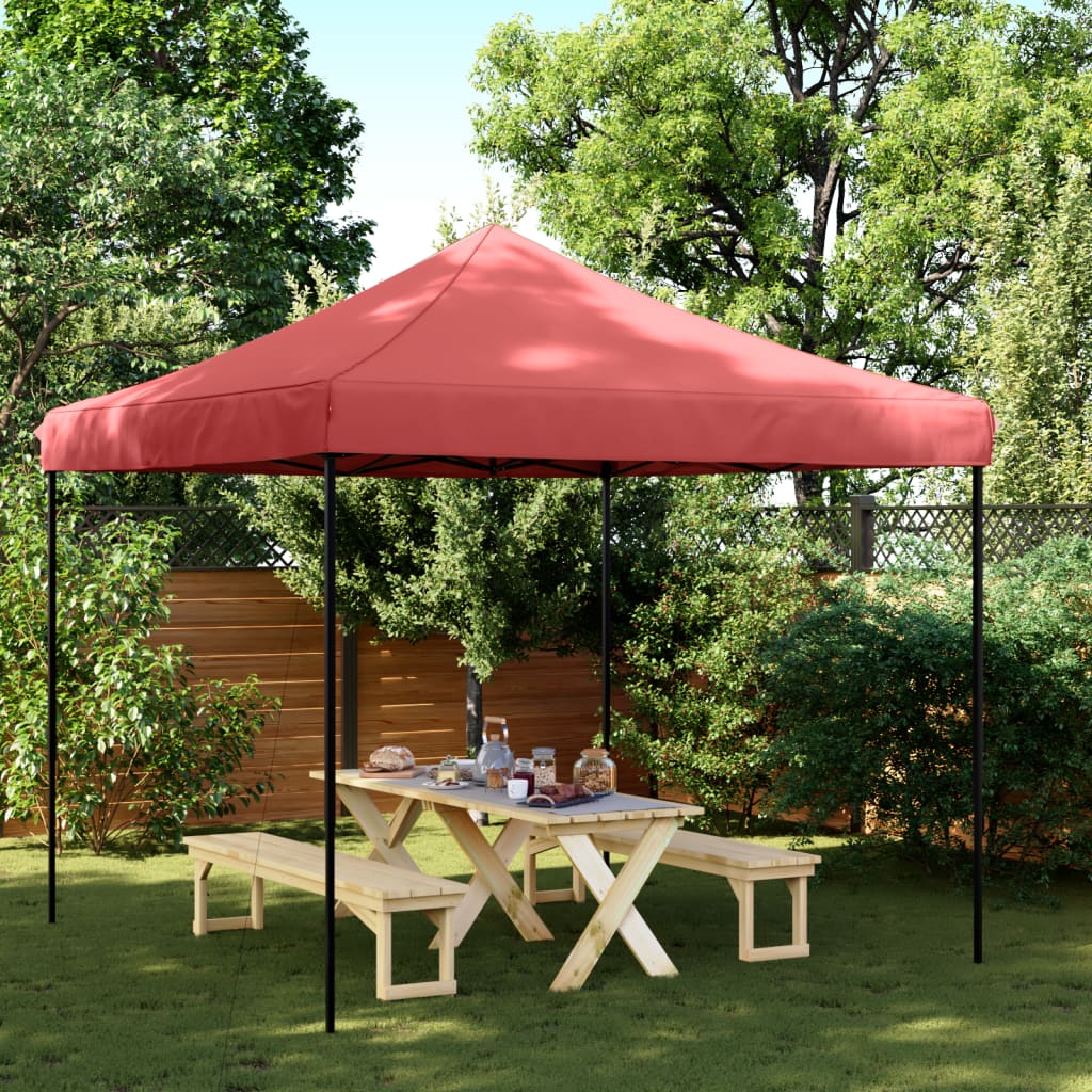 Kokkupandav pop-up peotelk, burgundia, 292x292x315 cm