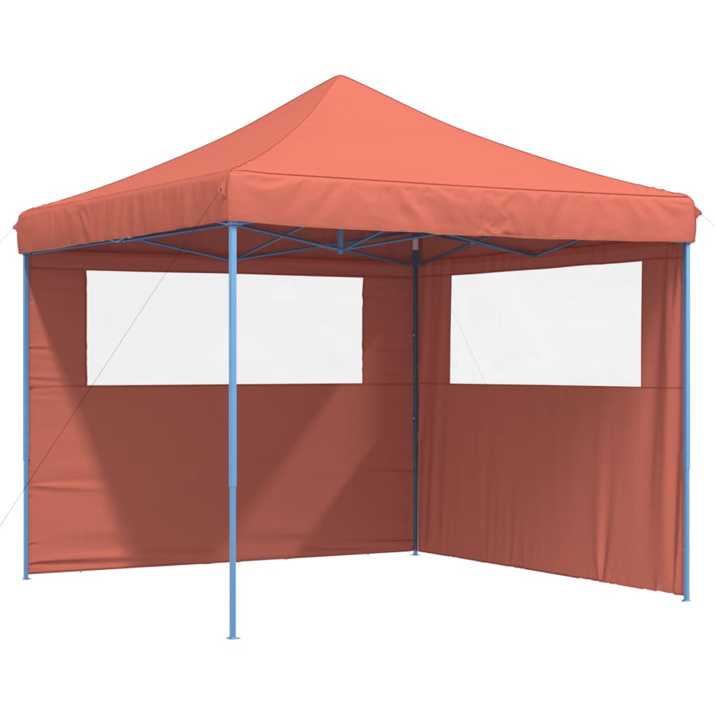 Kokkupandav pop-up peotelk 2 külgseinaga, terrakota