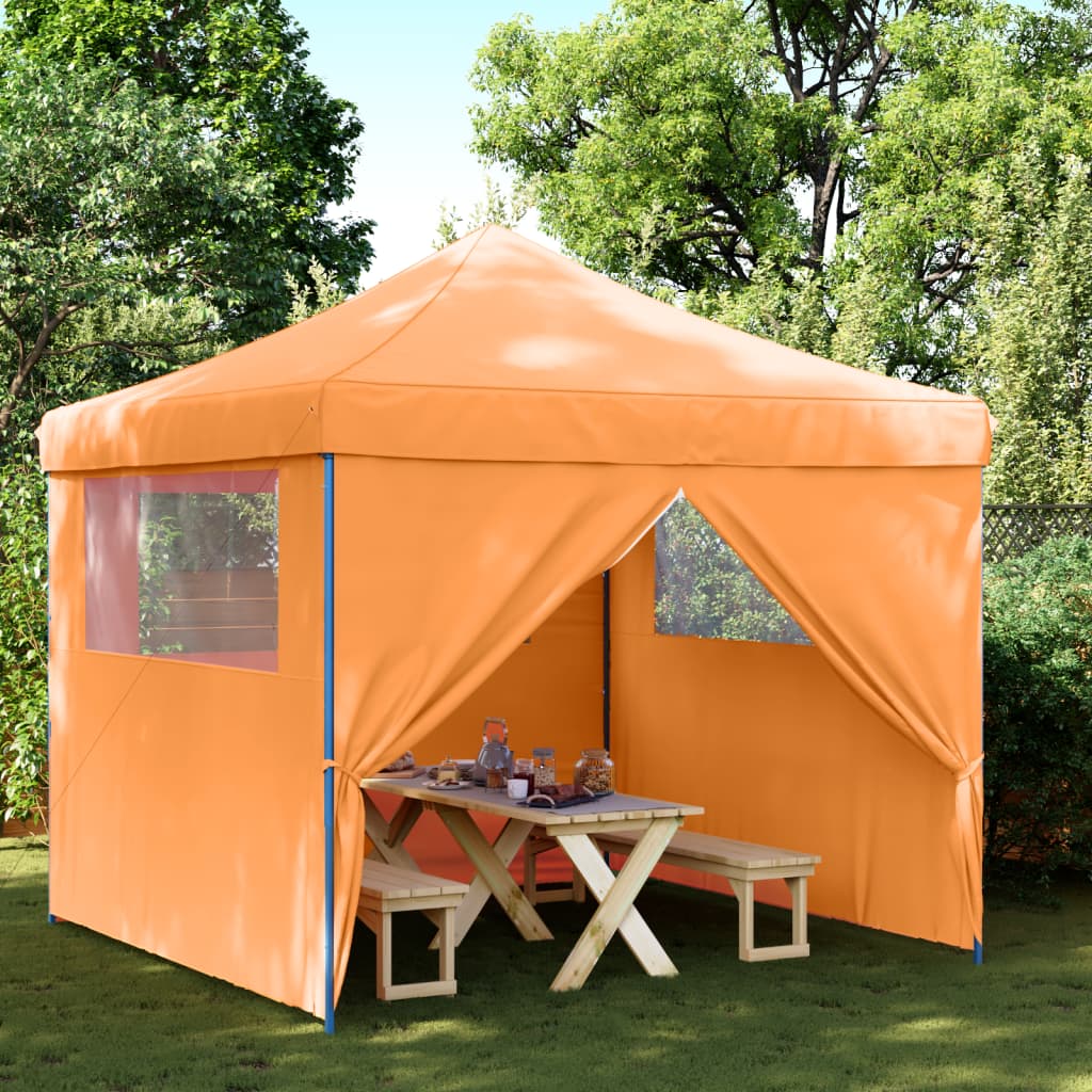 Kokkupandav pop-up peotelk 4 külgseinaga, oranž