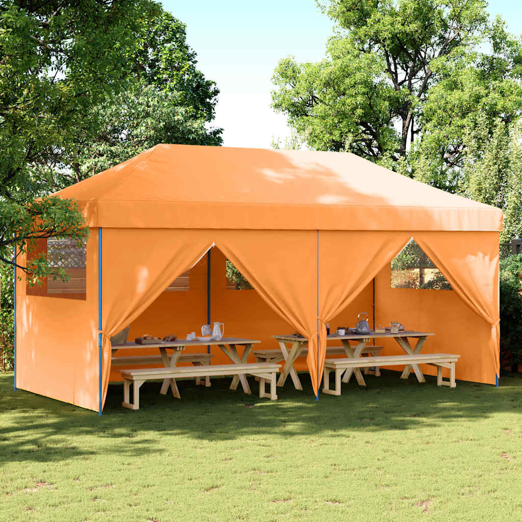 Kokkupandav pop-up peotelk 4 külgseinaga, oranž