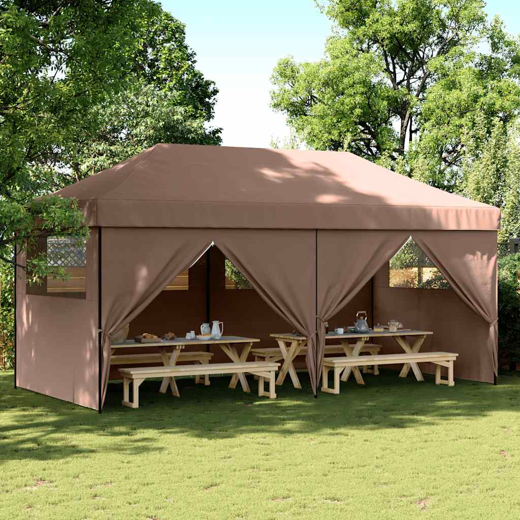 Kokkupandav pop-up peotelk 4 külgseinaga, punane